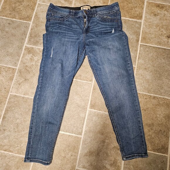 Democracy Ab Technology Jeans Womens Size 16 Blue Straight Pants - Picture 1 of 11